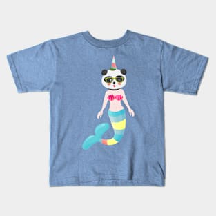 Panda Mermaid Kids T-Shirt